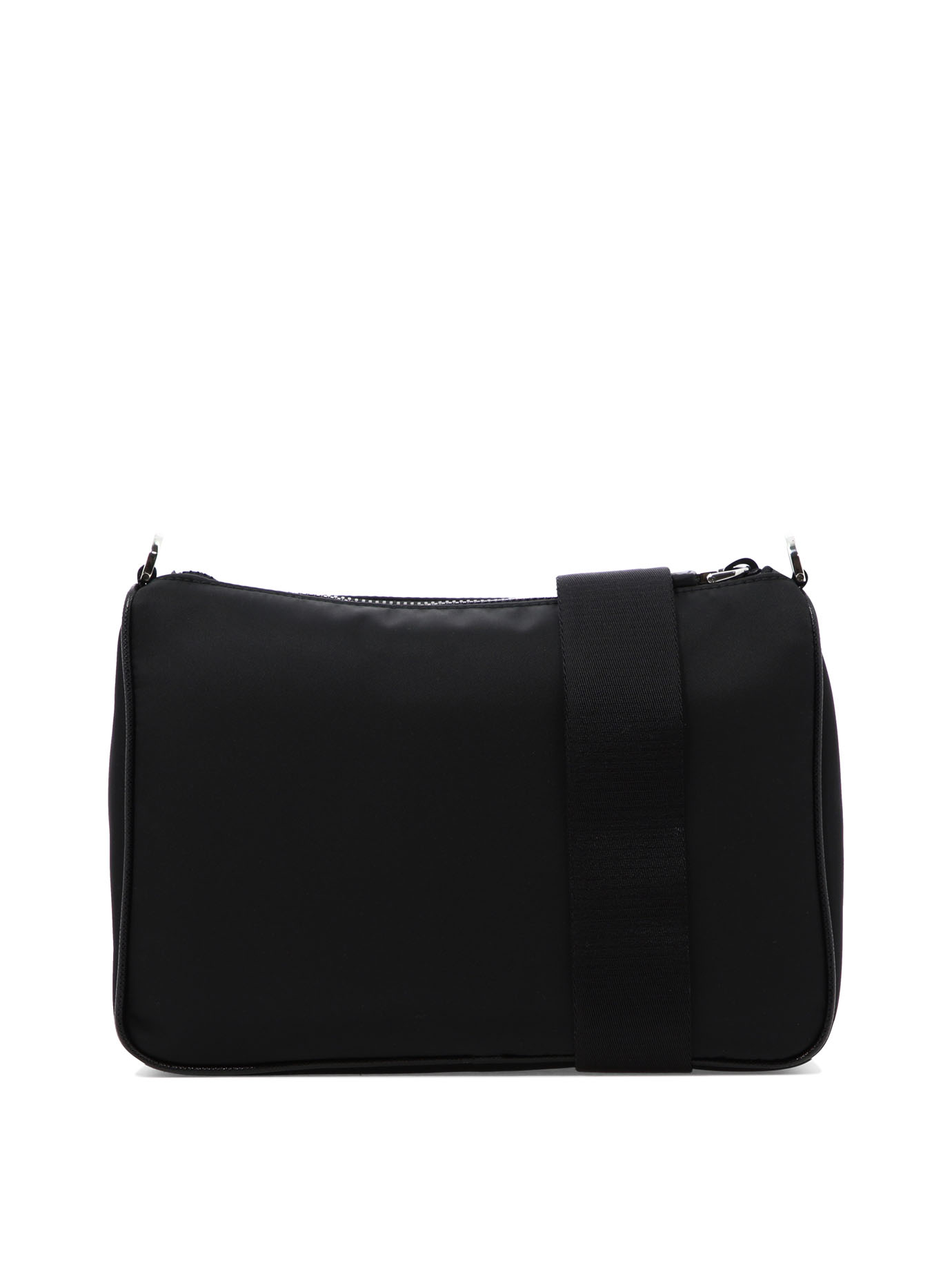 PRADA Black   Re-Nylon and Saffiano crossbody bag